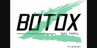 Botox Font Poster 1