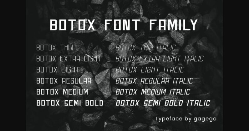 Botox Font Poster 6