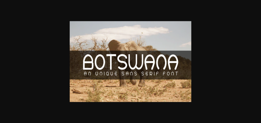 Botswana Font Poster 1