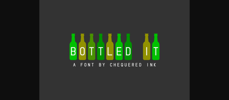 Bottled It Font Poster 3