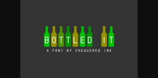 Bottled It Font Poster 1