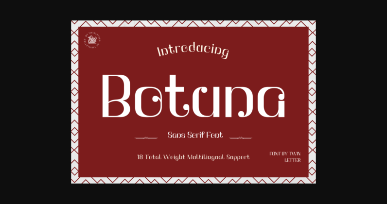 Botuna Font Poster 3