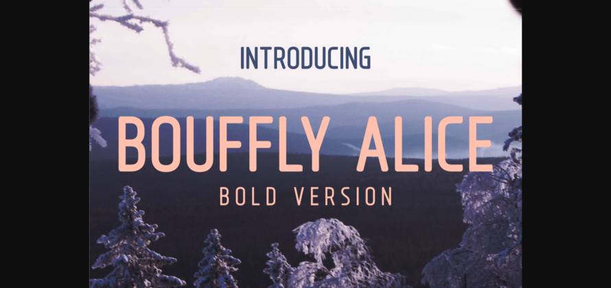 Bouffly Alice Bold Font Poster 3