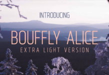 Bouffly Alice Extra Light Font Poster 1