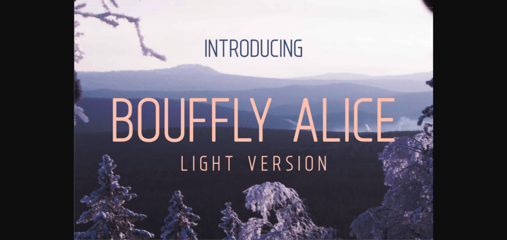 Bouffly Alice Light Font Poster 3