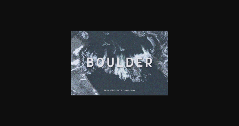 Boulder Font Poster 3