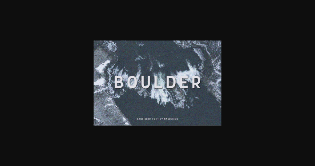 Boulder Font Poster 1