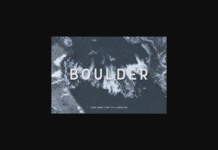 Boulder Font Poster 1