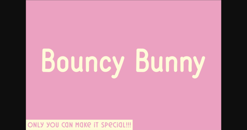 Bouncy Bunny Font Poster 3