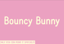 Bouncy Bunny Font Poster 1