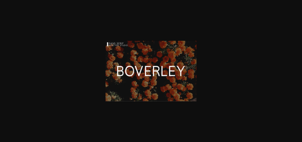 Boverley Font Poster 3