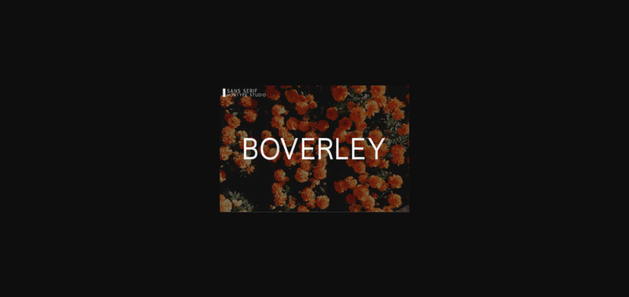 Boverley Font Poster 3