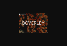 Boverley Font Poster 1