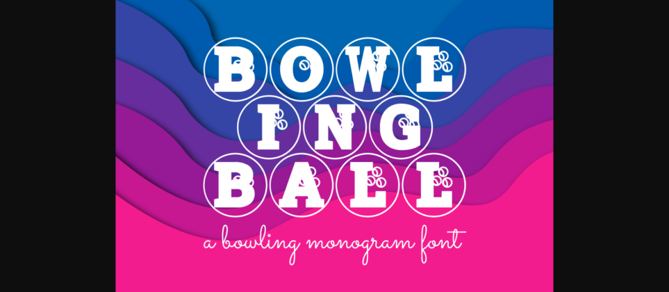 Bowling Ball Font Poster 3