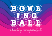 Bowling Ball Font Poster 1