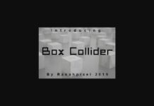 Box Collider Font Poster 1