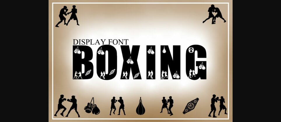 Boxing Font Poster 3