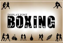 Boxing Font Poster 1