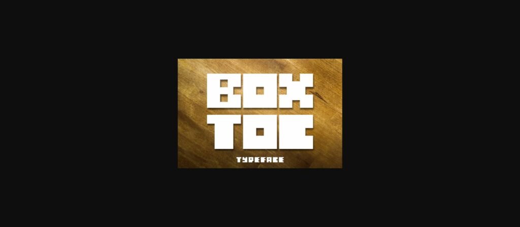 Boxtoc Font Poster 1