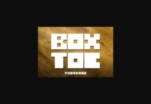 Boxtoc Font Poster 1