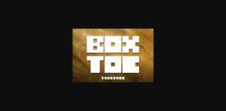 Boxtoc Font Poster 1