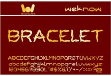 Bracelet Font Poster 1