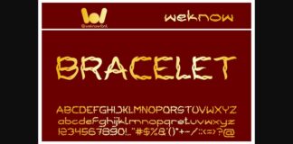 Bracelet Font Poster 1