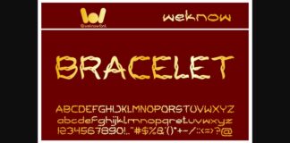 Bracelet Font Poster 1