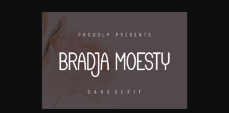 Bradja Moesty Font Poster 1