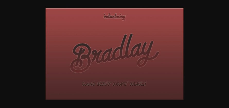 Bradlay Font Poster 3