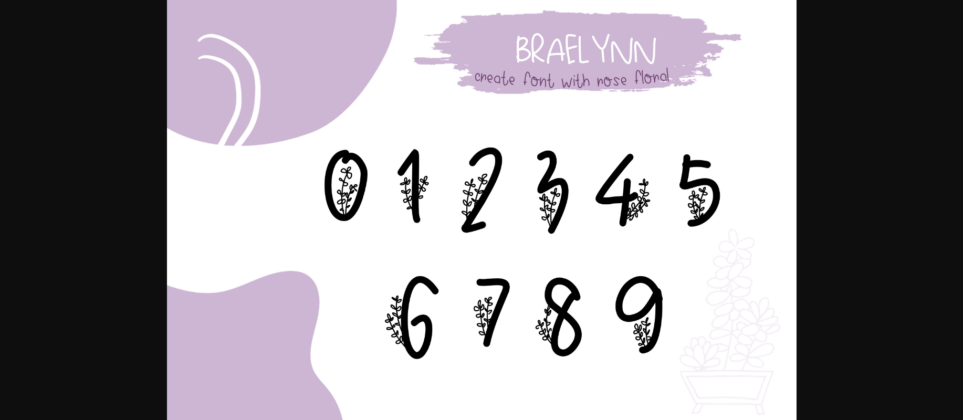 Braelynn Font Poster 8