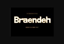 Braendeh Font Poster 1