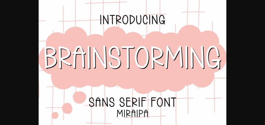 Brainstorming Font Poster 3