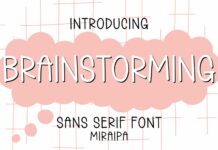 Brainstorming Font Poster 1