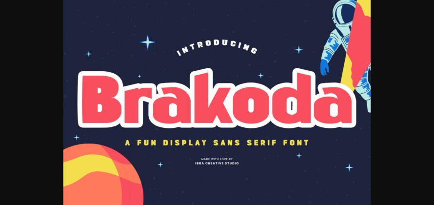 Brakoda Font Poster 1