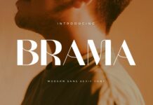 Brama Font Poster 1
