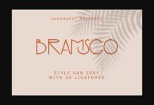 Bramsco Font Poster 1