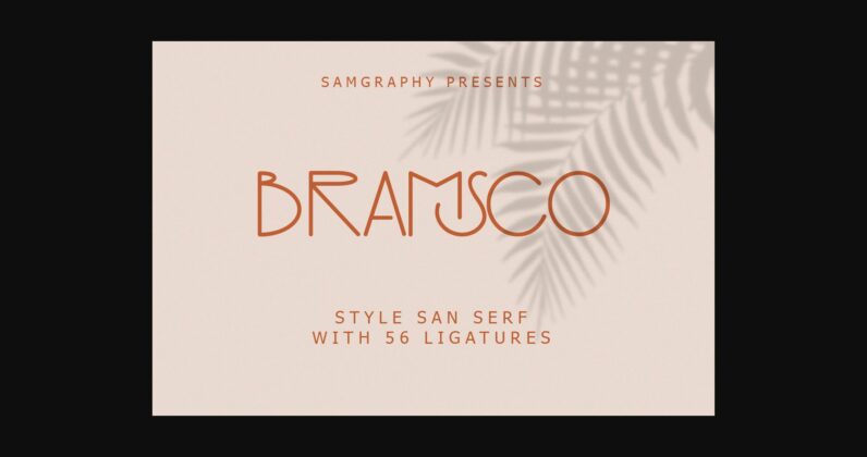 Bramsco Font Poster 1