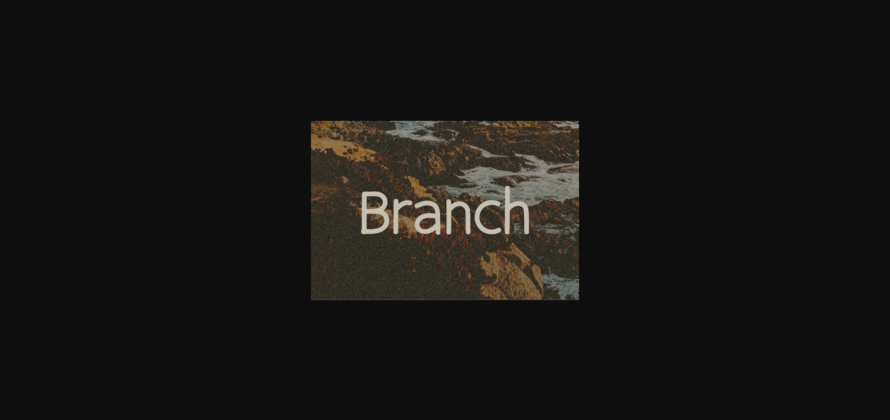 Branch Font Poster 3