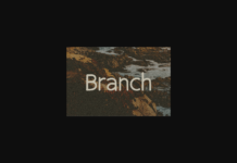 Branch Font Poster 1