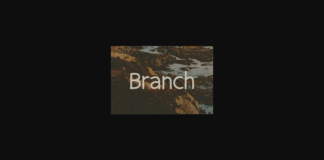 Branch Font Poster 1