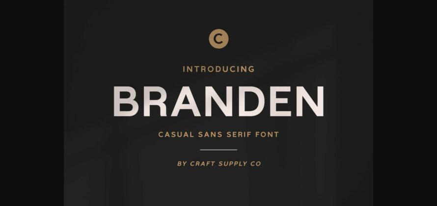 Branden Font Poster 3