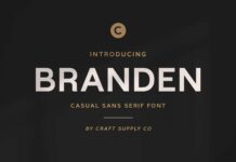 Branden Font Poster 1