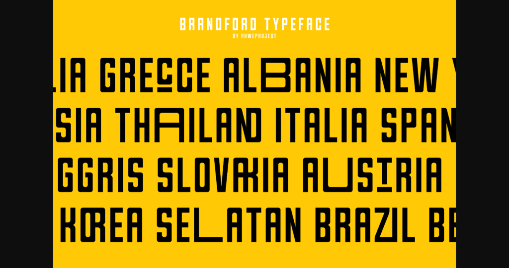 Brandford Font Poster 11