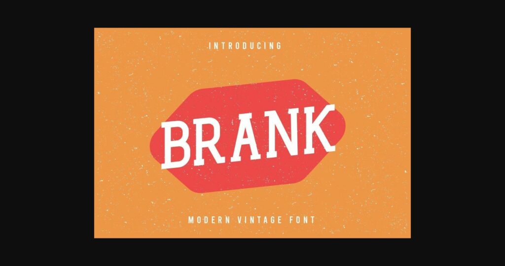 Brank Font Poster 3