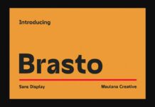 Brasto Font Poster 1