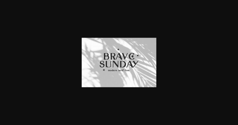 Brave Sunday Font Poster 3