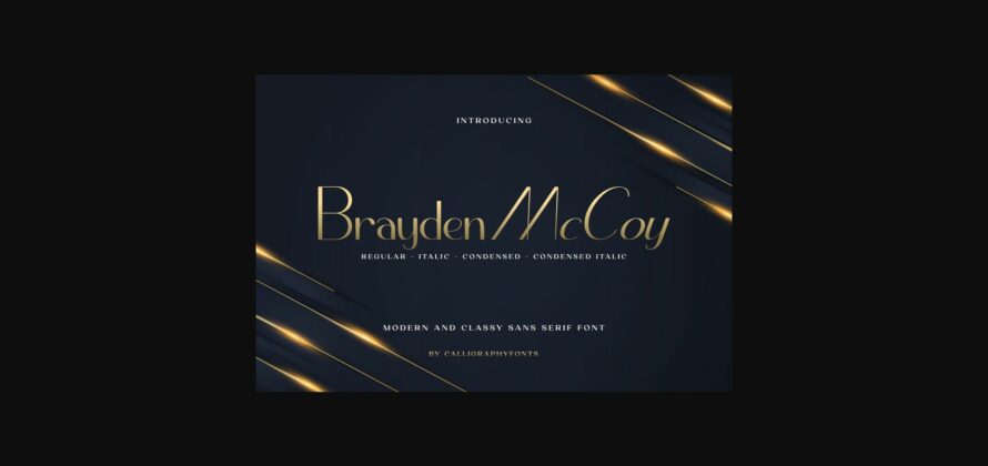Brayden Mccoy Font Poster 3