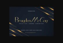 Brayden Mccoy Font Poster 1