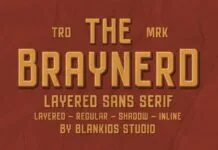 Braynerd Font Braynerd Font